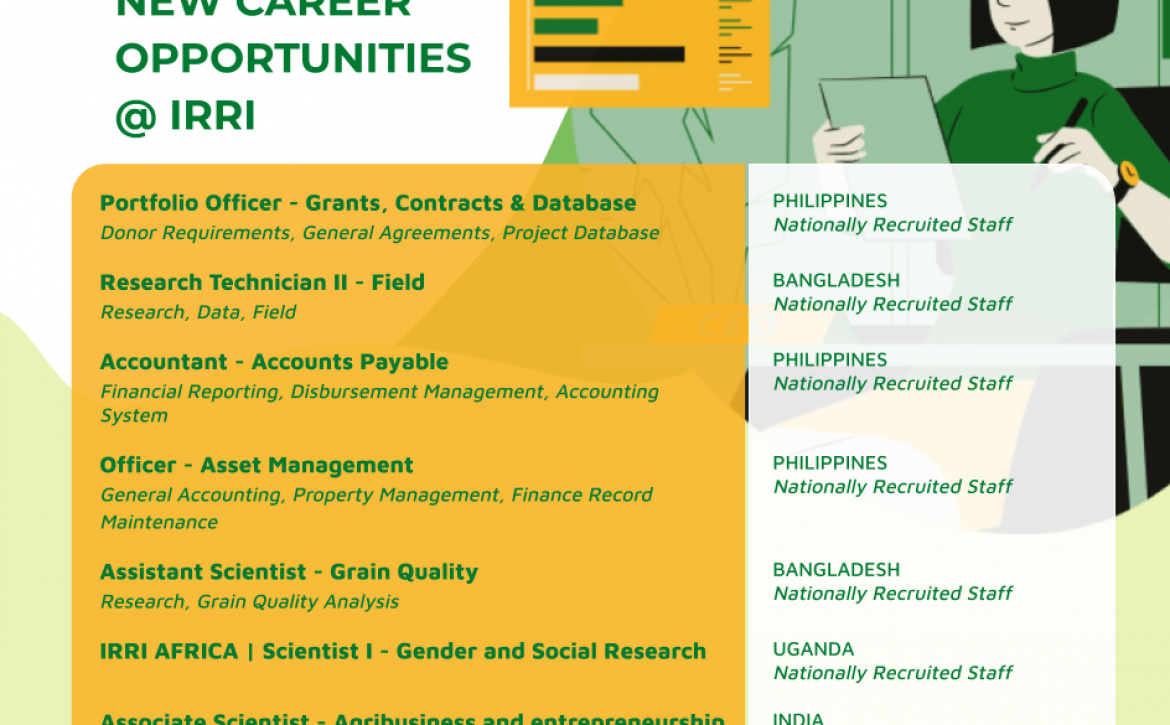 New Opportunities at IRRI